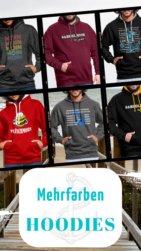 Kapuzenpullover Unisex mehrfarbig