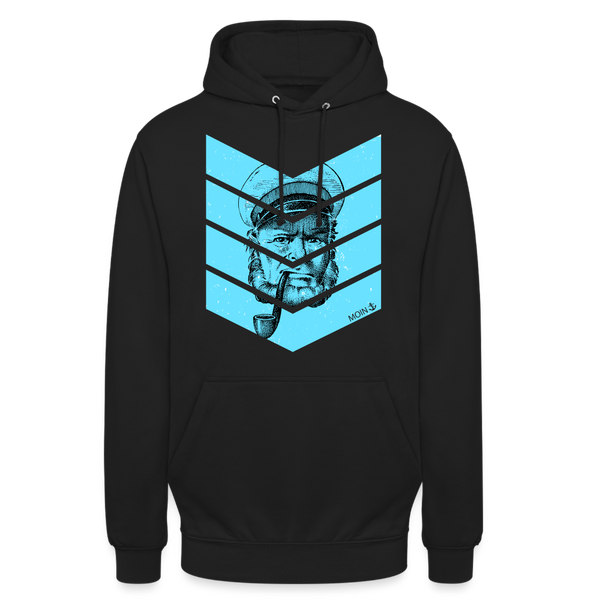 Unisex Hoodie MOIN ALTER KAPITÄN BLAU - Schwarz