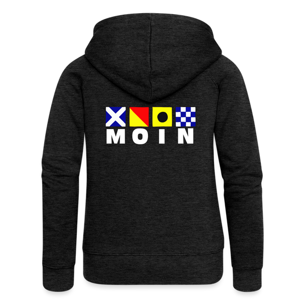 Frauen Premium Kapuzenjacke - Anthrazit