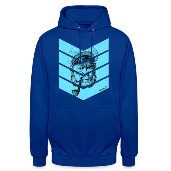 Unisex Hoodie MOIN ALTER KAPITÄN BLAU - Royalblau