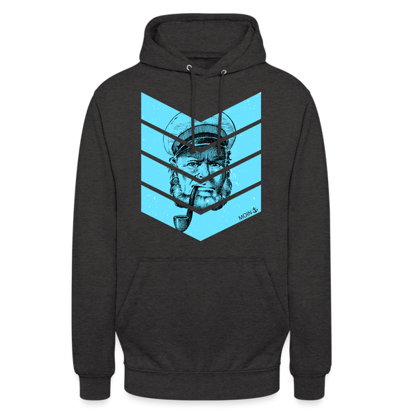 Unisex Hoodie MOIN ALTER KAPITÄN BLAU - Anthrazit