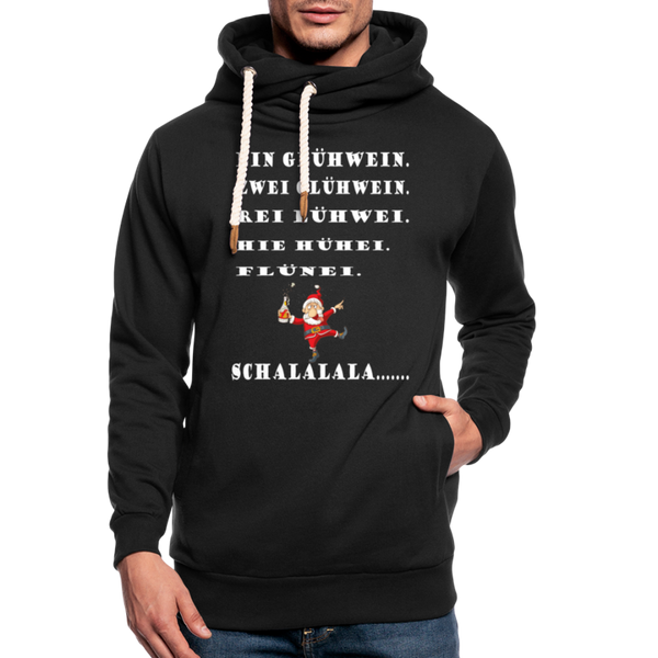 Shawl Collar Hoodie - Schwarz