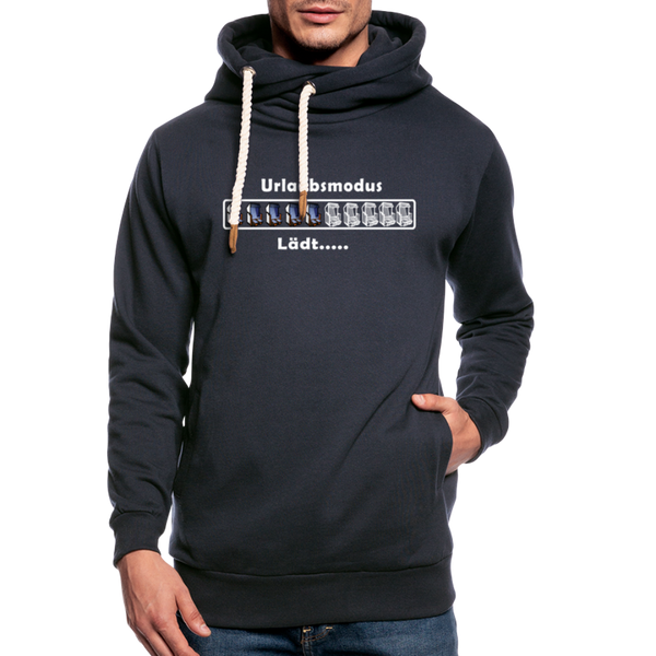 Shawl Collar Hoodie - Navy