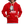 Laden Sie das Bild in den Galerie-Viewer, Contrast Colour Hoodie - Rot/Weiß