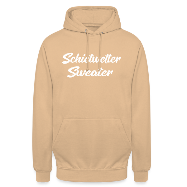 Unisex Hoodie SCHIETWETTER SWEATER - Pfirsich