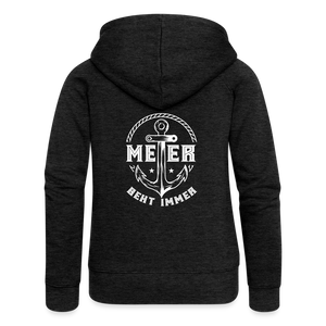 Frauen Premium Kapuzenjacke - Anthrazit