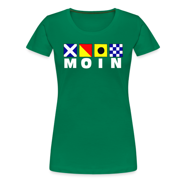 Damen Premium T-Shirt MOIN FLAGENALPHABET - Kelly Green