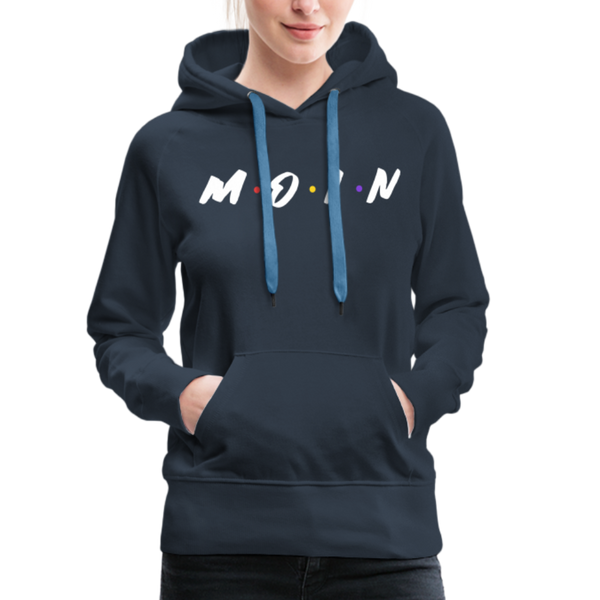 Damen Premium Hoodie M.O.I.N - Navy