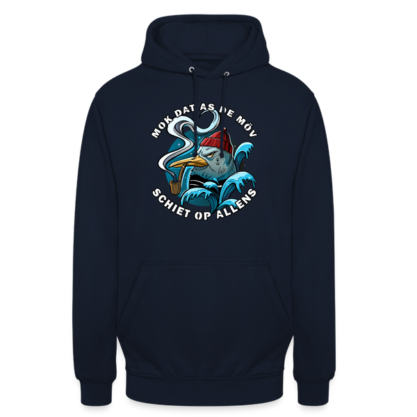 Unisex Hoodie SCHIET OP ALLENS | Norddeutscher Humor - Navy