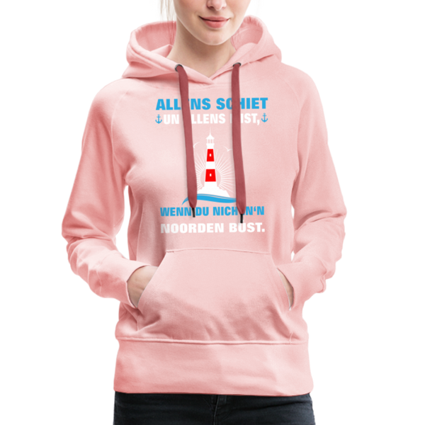 Damen Premium Hoodie ALLENS SCHIET - Kristallrosa