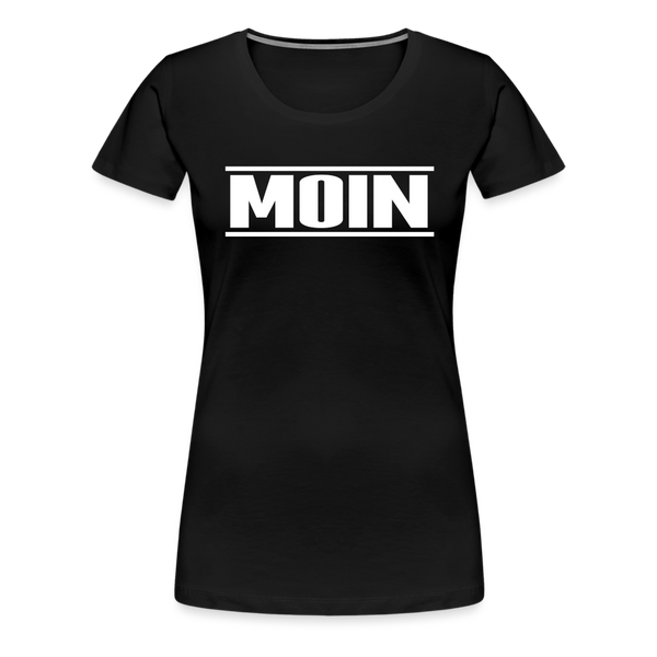 Damen Premium T-Shirt MOIN - Schwarz