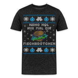 Herren  Premium T-Shirt HOHO HOL MIR MAL EIN FISCHBRÖTCHEN | Norddeutscher Humor - Anthrazit