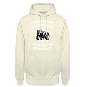 Unisex Hoodie PLUMST DE BUER - Vanille-Milchshake