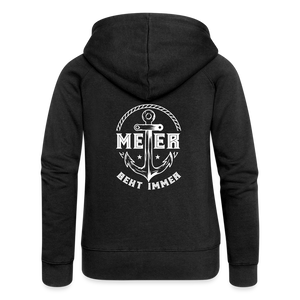 Frauen Premium Kapuzenjacke - Schwarz