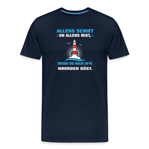 Herren  Premium T-Shirt ALLENS SCHIET - Navy