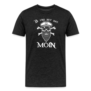 Herren Premium T-Shirt BI UNS HET DAT MOIN TOTENKOPF - Anthrazit