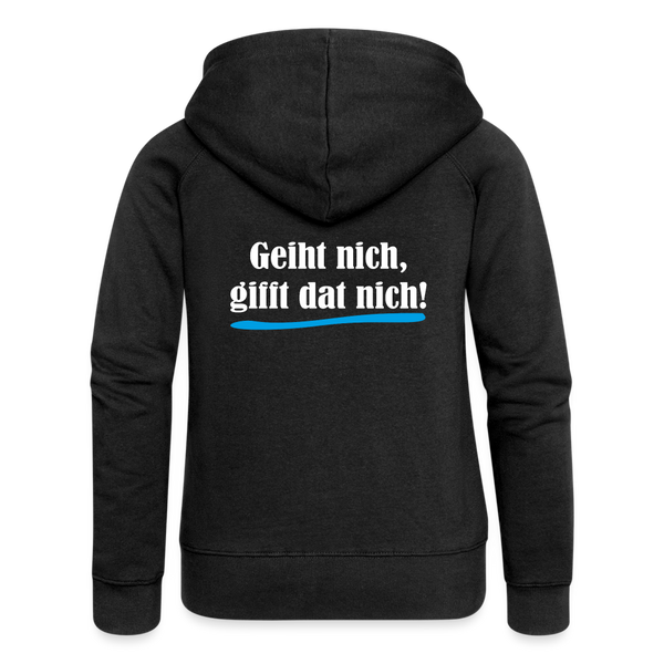 Frauen Premium Kapuzenjacke - Schwarz