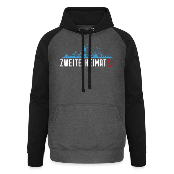 Baseball Hoodie ZWEITE HEIMAT - Graphit/Schwarz