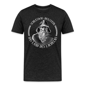 Herren Premium T-Shirt SCHLESWIG HOLSTEIN LAND DES LÄCHELNS - Anthrazit