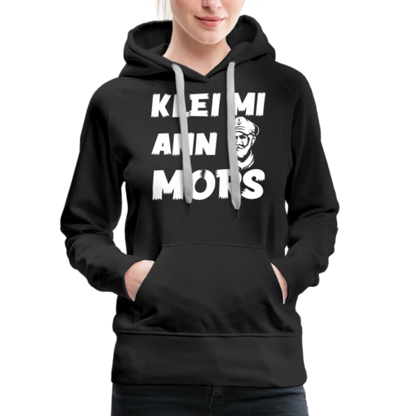 Damen Premium Hoodie KLEI MI ANN MORS - Schwarz