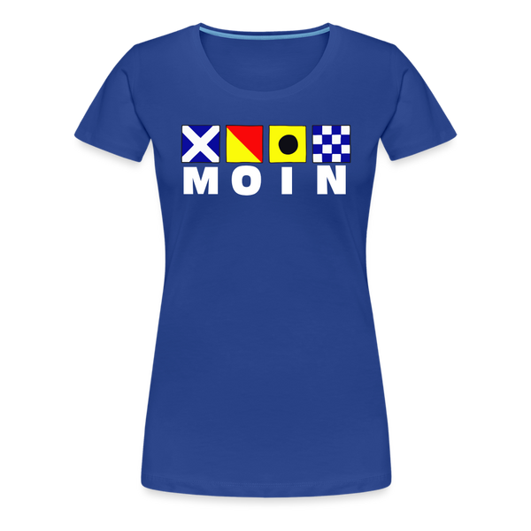 Damen Premium T-Shirt MOIN FLAGENALPHABET - Königsblau