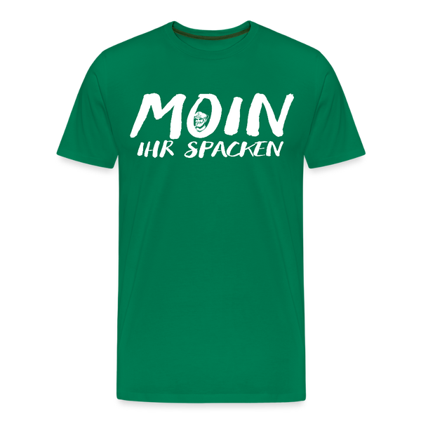 Herren Premium T-Shirt MOIN IHR SPACKEN - Kelly Green