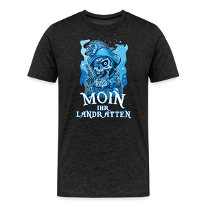 Herren Premium T-Shirt MOIN IHR LANDRATTEN - Anthrazit