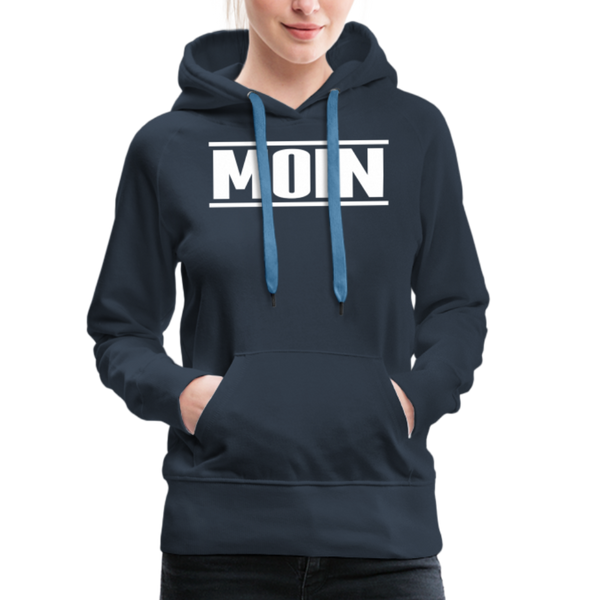 Damen Premium Hoodie EINFACH MOIN - Navy