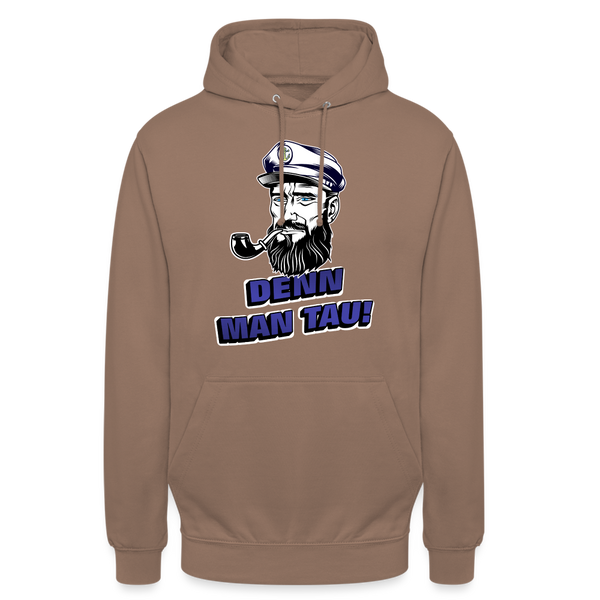 Unisex Hoodie DENN MAN TAU - Mokka