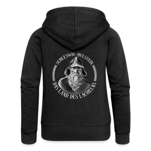 Frauen Premium Kapuzenjacke - Schwarz