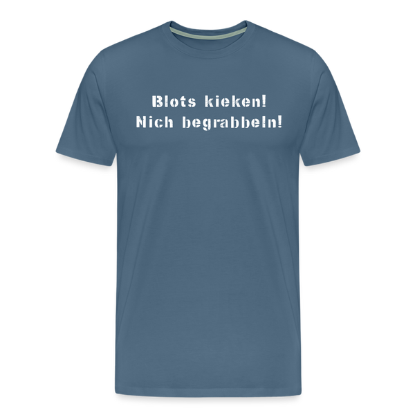 Herren  Premium T-Shirt BLOTS KIEKEN - Blaugrau