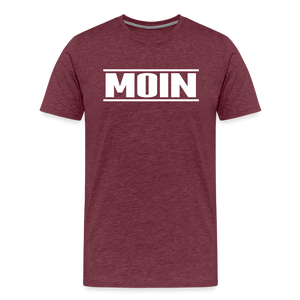 Herren  Premium T-Shirt MOIN - Bordeauxrot meliert