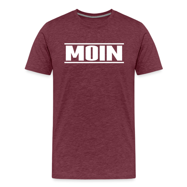 Herren  Premium T-Shirt MOIN - Bordeauxrot meliert