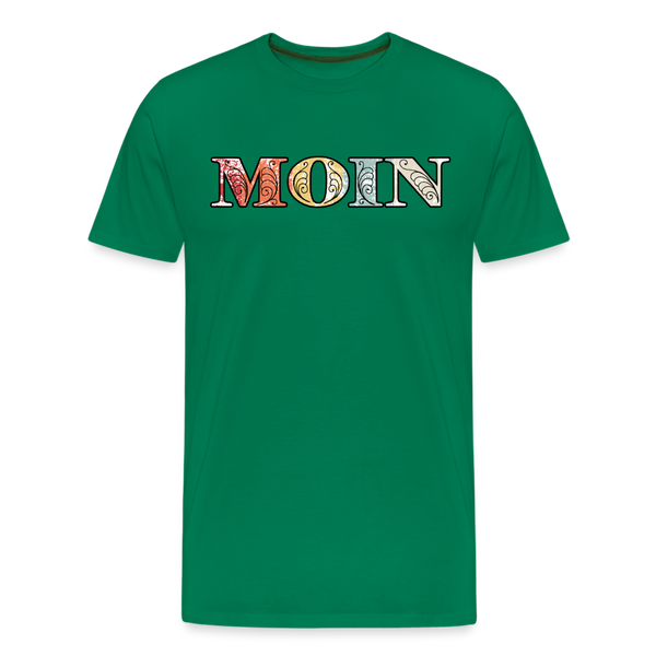 Herren Premium T-Shirt MOIN RETRO BUNT - Kelly Green