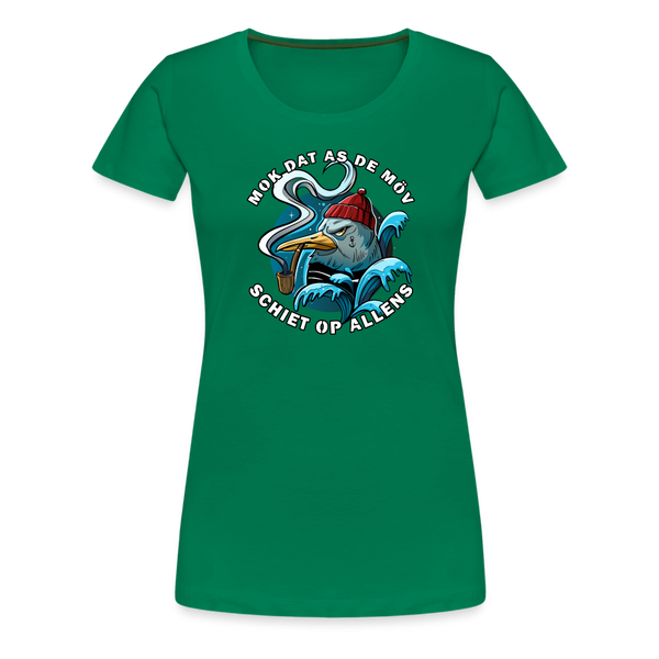 Damen Premium T-Shirt SCHIET OP ALLENS | Norddeutscher Humor - Kelly Green