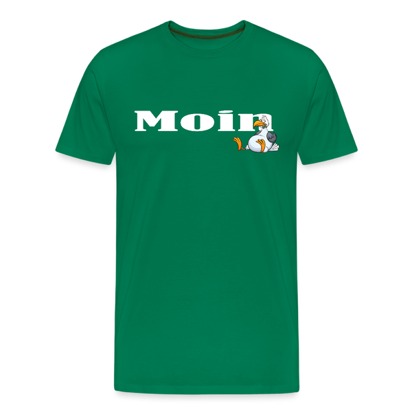 Herren Premium T-Shirt MOIN DICKE MÖWE - Kelly Green