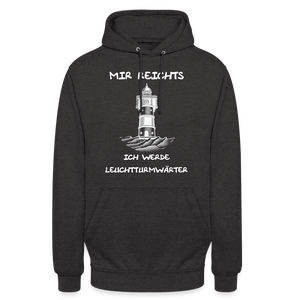 Unisex Hoodie ICH WERDE LEUCHTTURMWÄRTER - Anthrazit