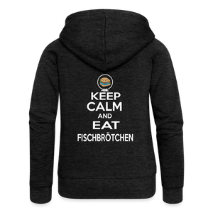 Frauen Premium Kapuzenjacke - Anthrazit