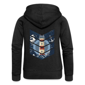 Frauen Premium Kapuzenjacke - Schwarz