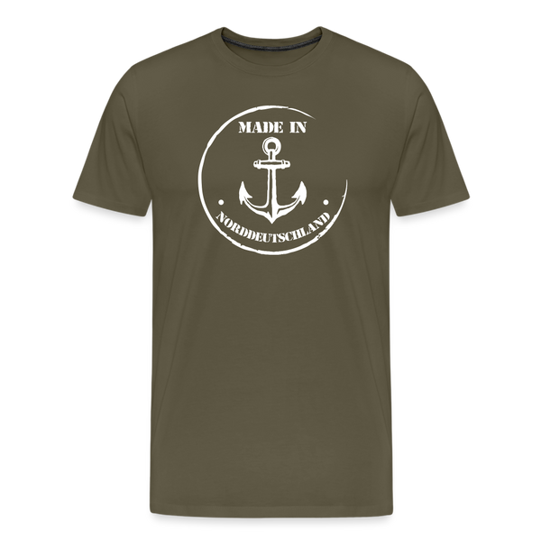 Herren Premium T-Shirt MADE IN NORDDEUTSCHLAND ANKER - Khaki