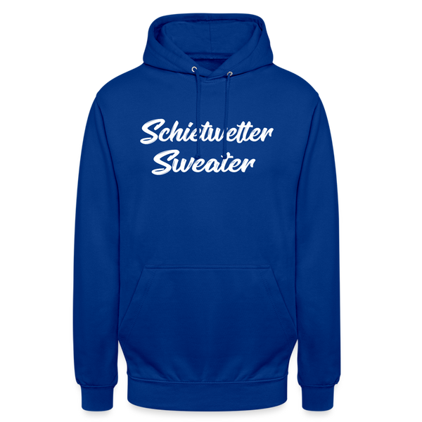 Unisex Hoodie SCHIETWETTER SWEATER - Royalblau