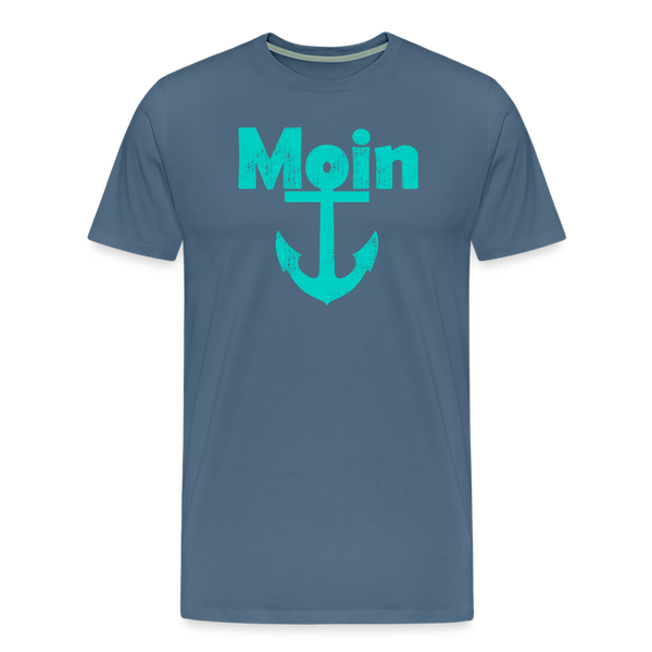 Herren  Premium T-Shirt MOIN ANKER - Blaugrau