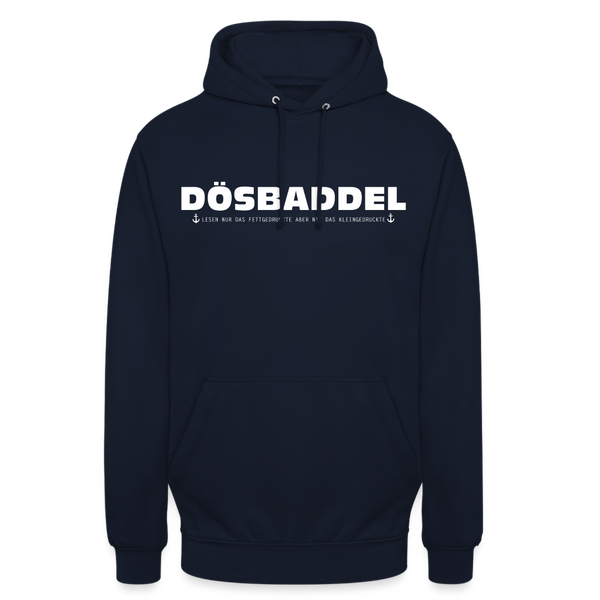 Unisex Hoodie DÖSBADDEL - Navy