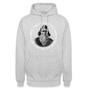 Unisex Hoodie - Hellgrau meliert