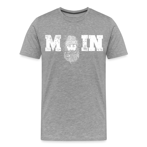 Herren  Premium T-Shirt MOIN SEEMANN - Grau meliert