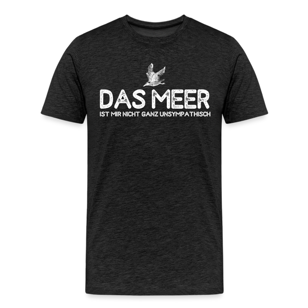 Herren Premium T-Shirt DAS MEER - Anthrazit