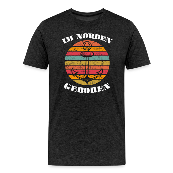Herren Premium T-Shirt IM NORDEN GEBOREN - Anthrazit