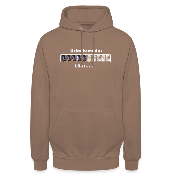 Unisex Hoodie URLAUBSMUDUS LÄDT - Mokka