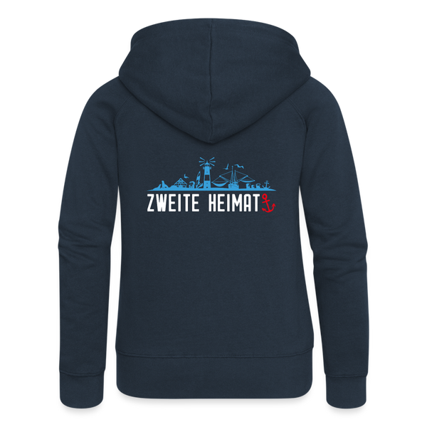 Frauen Premium Kapuzenjacke ZWEITE HEIMAT - Navy