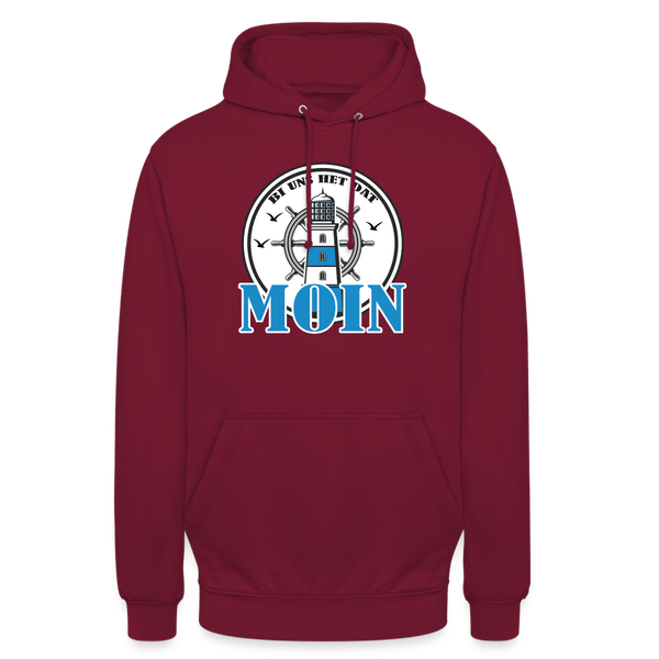 Unisex Hoodie BI UNS HET DAT MON - Bordeaux